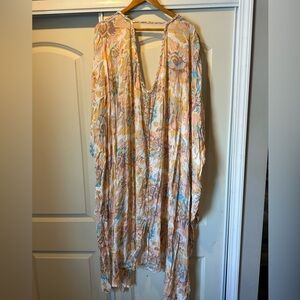 Free Peoplele Caftan O\S floral NWT